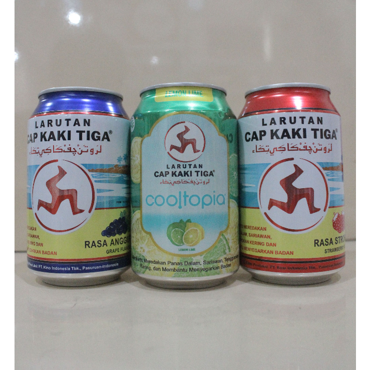 

LARUTAN CAP KAKI TIGA KALENG 320ML ANGGUR, STROBERI, LEMON LIME (COOLTOPIA)
