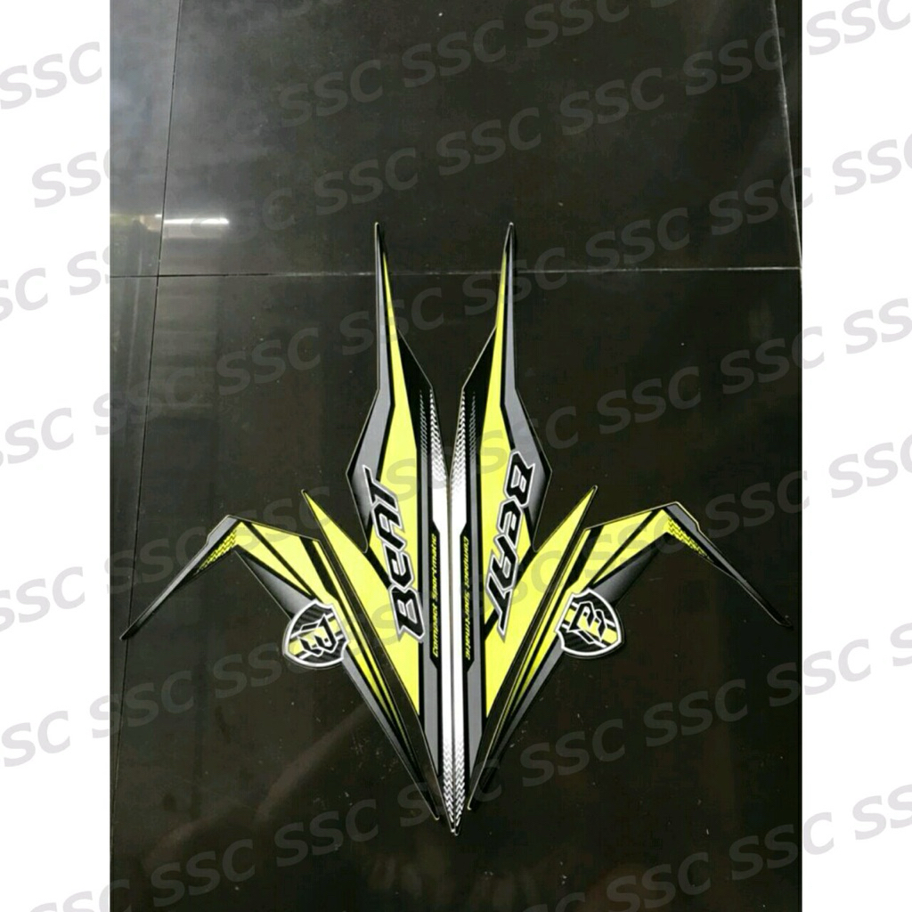 STRIPING STIKER BEAT FI ESP 2019 HITAM HIJAU