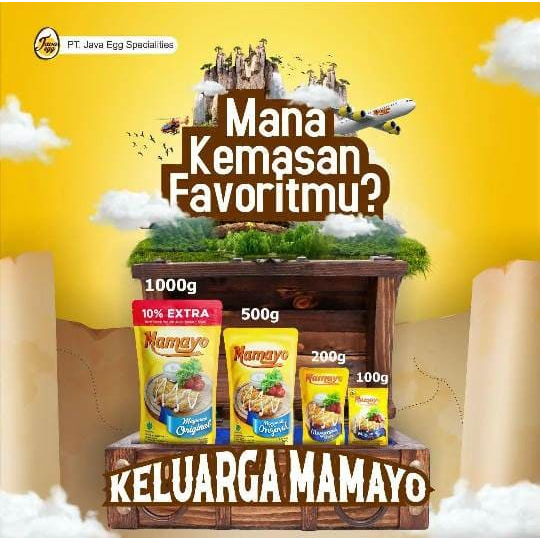 

Mamayo Mayonaise 1Kg + 10% Extra | Mayonaise Mamayo Original 1 Kg | Mayones / Mayonais Mamayo by cimory 500gr 200gr 100gr