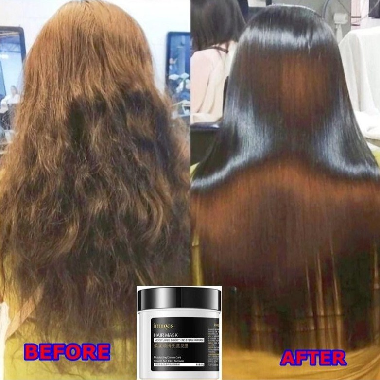 MASKER RAMBUT PELURUS RAMBUT SMOOTHING MOISTURIZING KERATIN HAIR MASK MELURUS RAMBUT IKAL KERITING L