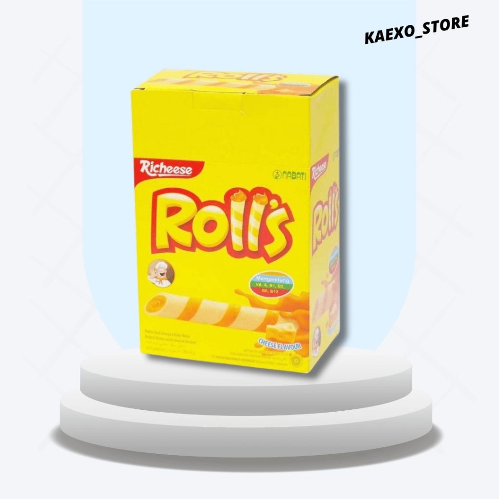 

Richeese Rolls 1 PACK isi 24 Sachet || Rolls 1 Box