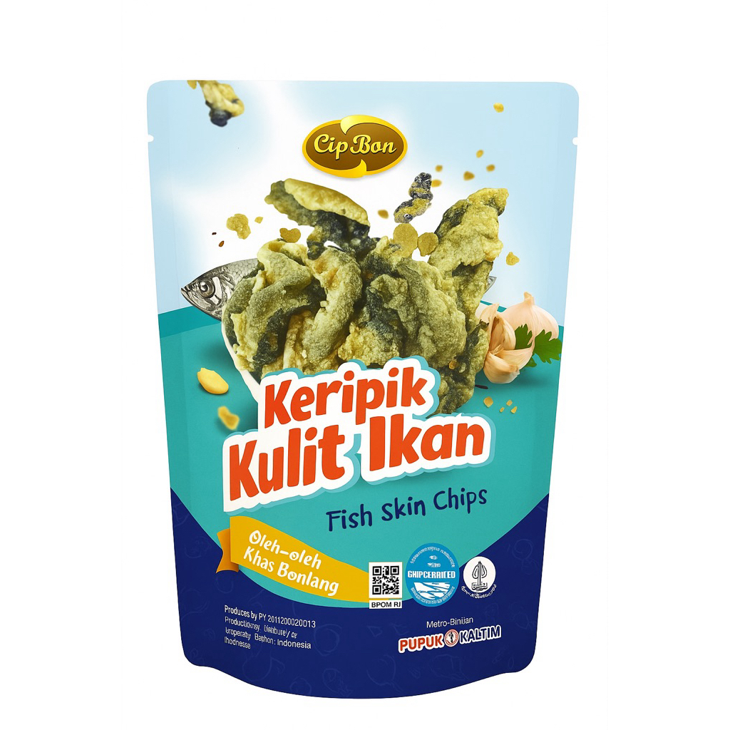 

Keripik Kulit Ikan – Fish Skin Chips-Oleh oleh Khas Bontang