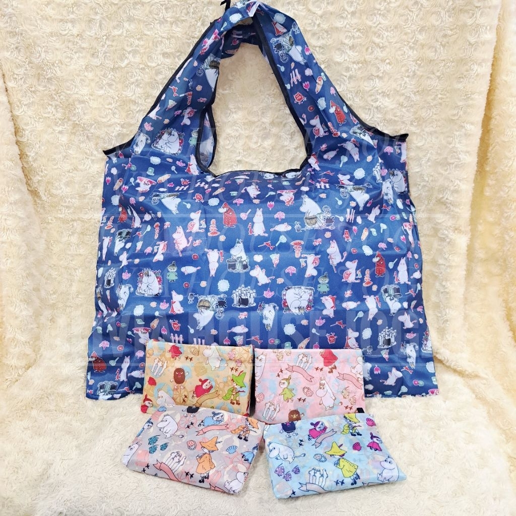 Tas Belanja Moomin Lipat 60×40 cm No Pouch Shopping Bag Moomin Jumbo