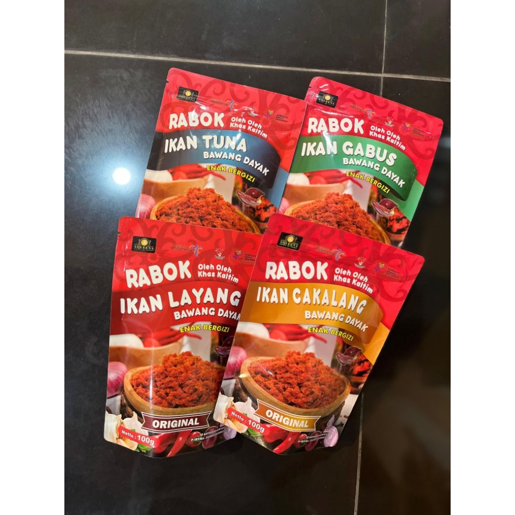 

Rabok Ikan Bawang Dayak Khas Kaltim (Tuna / Gabus / Layang / Cakalang) – 100gr