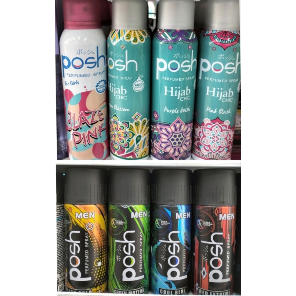 Posh men body spray 150ml/ posh girl 150ml ALL VARIANTT BPOM