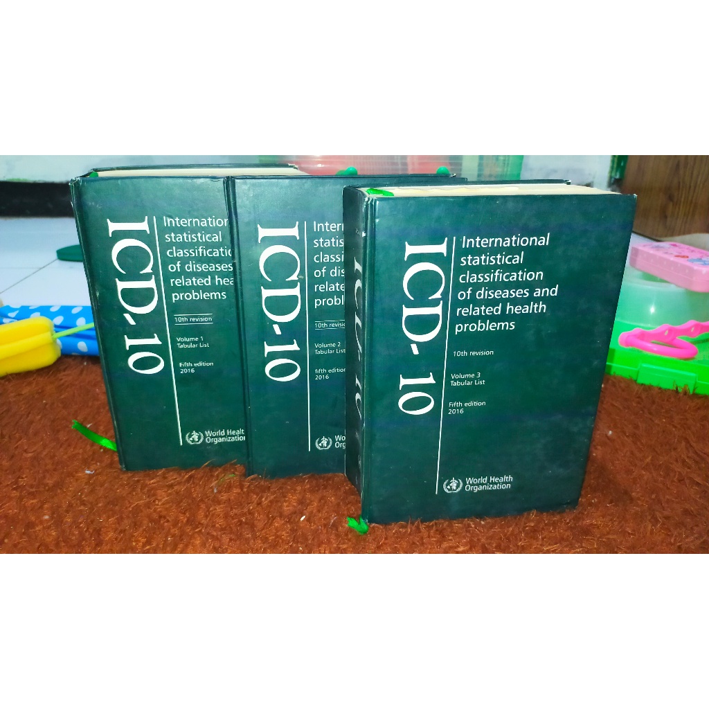PRELOVED Buku ICD-10 CM 10th Revision VOL 1,2,3 (SEPAKET)