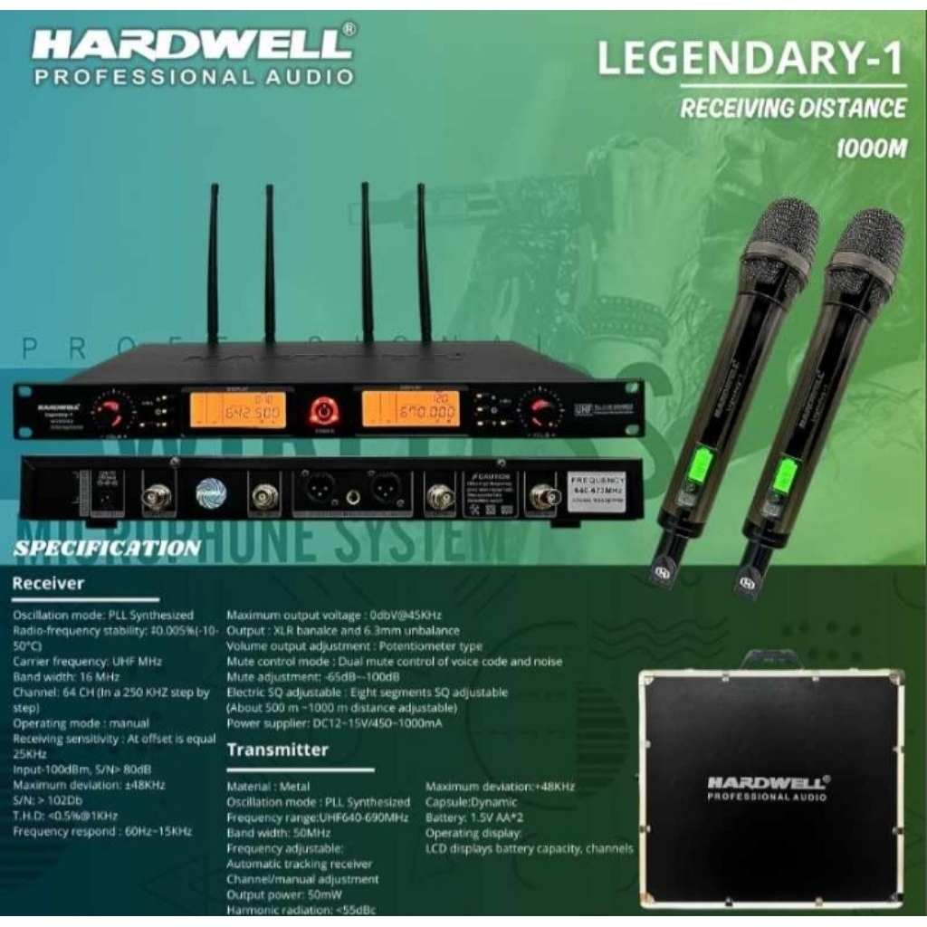 Mic Wireless Professional Hardwell Legendary 1