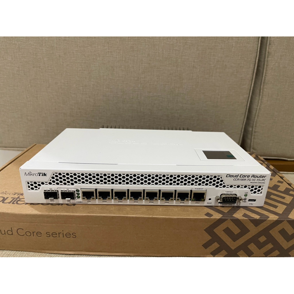 mikrotik ccr1009-7g-1c-1s+pc mikrotik bekas mikrotik seken mikrotik second mikrotik routerboard beka