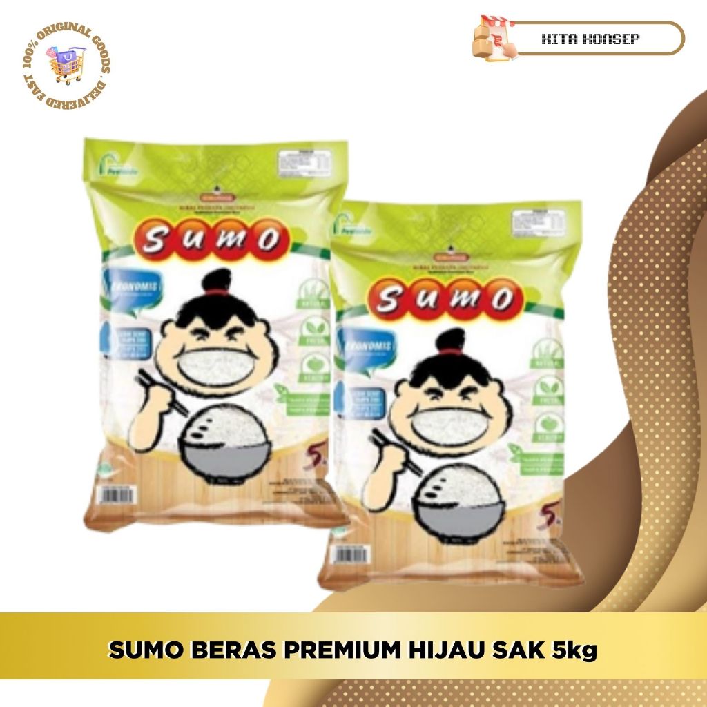 

SUMO BERAS PREMIUM HIJAU SAK 5kg