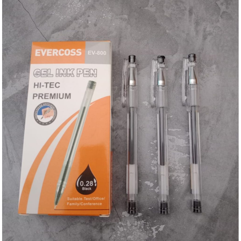

[12 PCS] Pulpen / Bolpen Hitech Evercoss EV-800 0.28mm