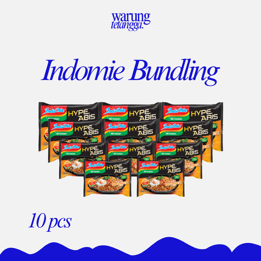 

INDOMIE PAKET 10 PCS / INDOMIE GORENG, BANGLADESH, RENDANG, KARI SPESIAL, AYAM SPESIAL