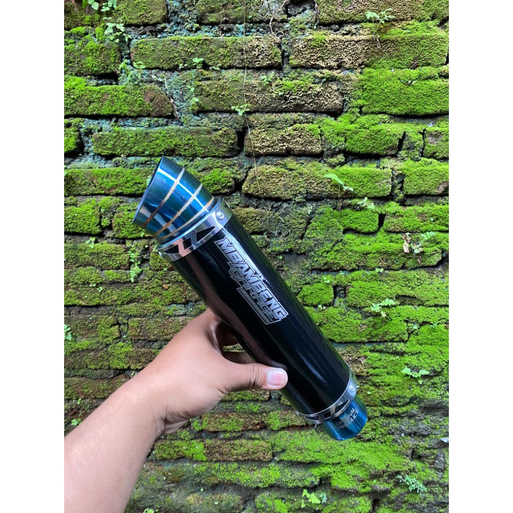 knalpot racing kompetisi original MBAMBENG GARAGE inlet 50mm silincer saja untuk all motor 4tak,mati