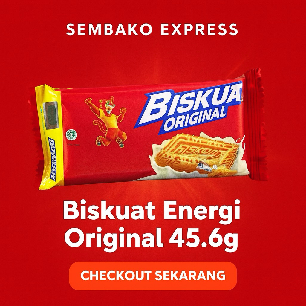 

Biskuat Energi Original 45.6g – Biskuit Bergizi Penambah Tenaga