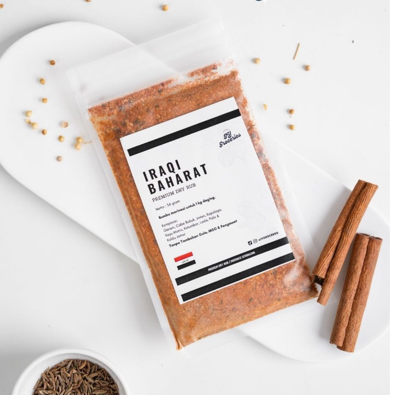 

Jy Groceries Iraqi Baharat Dry Rub - Bumbu Marinasi Ayam Serbaguna Tanpa Gula - Diet Karnivora Keto DEBM Dada Fillet Rendah Kalori