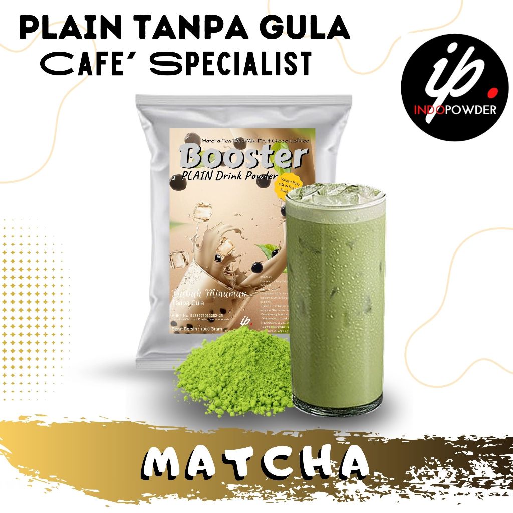 

Indopowder - Bubuk GREEN TEA MATCHA TANPA GULA / Plain 1Kg untuk Waralaba, Resto dan Usaha Minuman