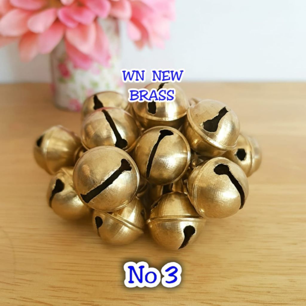 Bel Klintingan / Bel Kerincing / Bel Lonceng Aksesoris Kucing No 3 Kuningan 2,4 cm 1 pcs