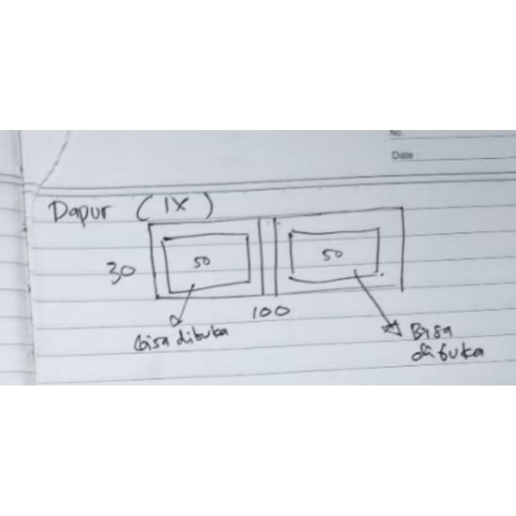 Jendela Aluminium Gandeng 100x30