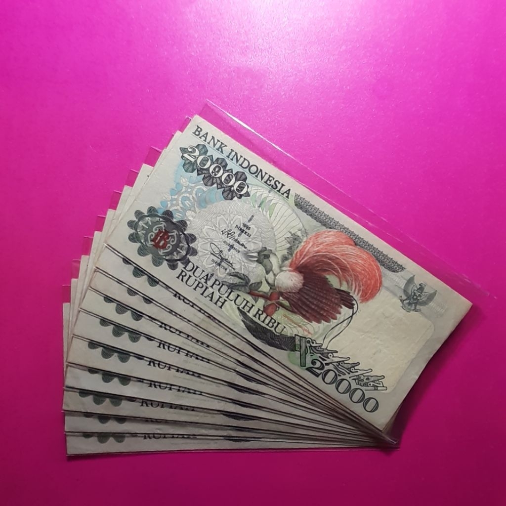 uang 20000 rupiah cendrawasih