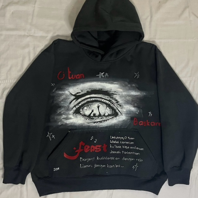 Hoodie Handpainted Batch VII : .Feast - o, Tuan