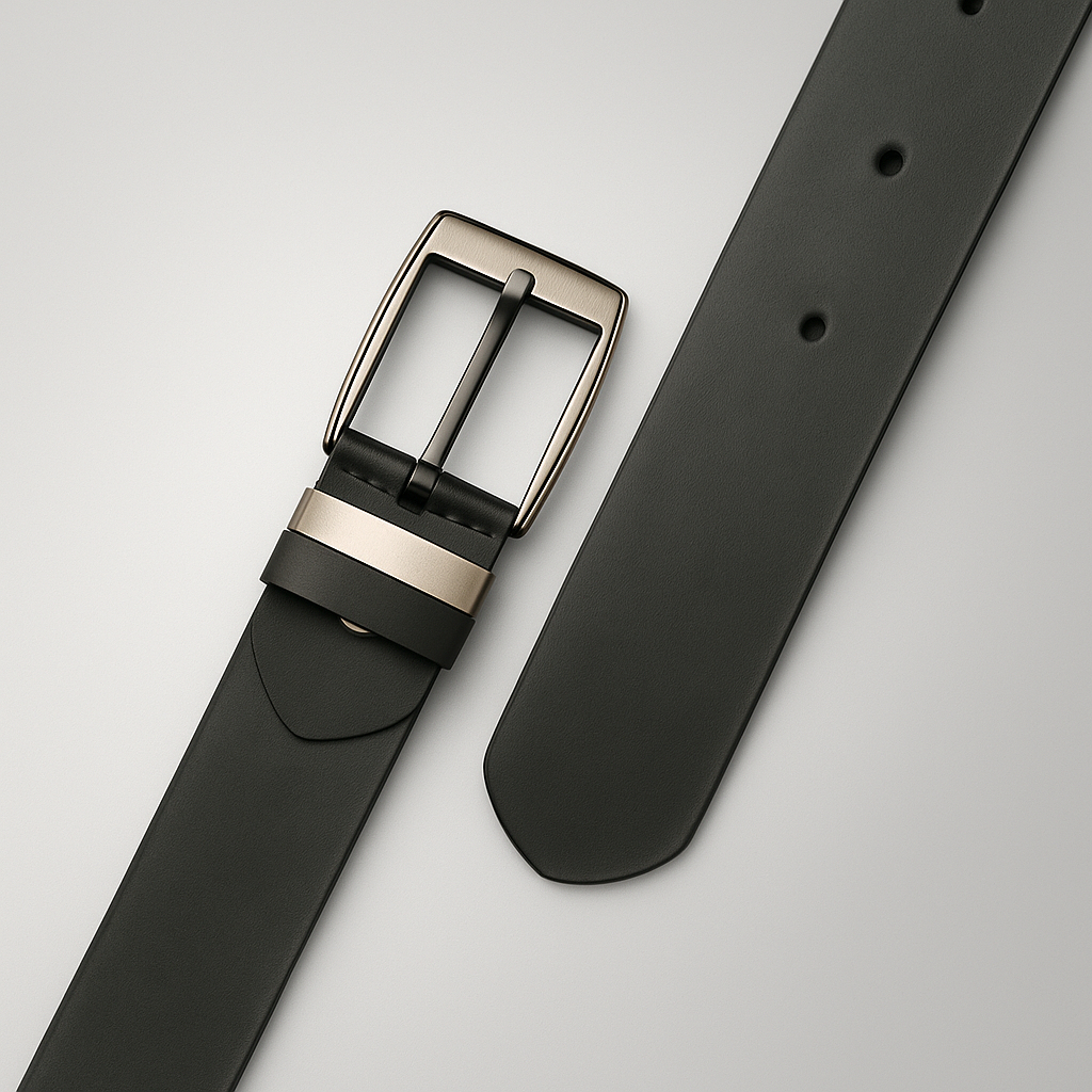 Belt | Loui | Ikat Pinggang Pria | Kulit Asli Sabuk Gesper Jarum Pria Formal Kantor Kasual Premium