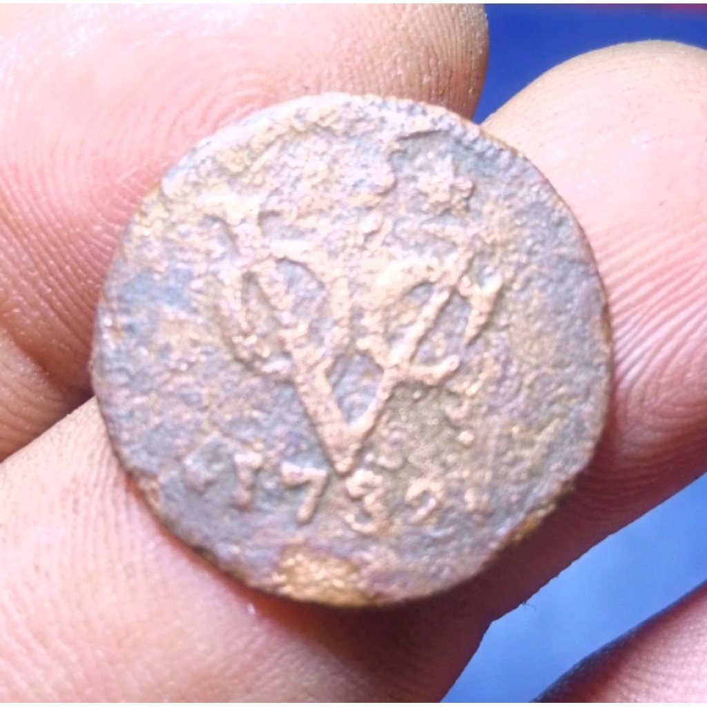 Koin VOC 1 Duit West Friesland 1732