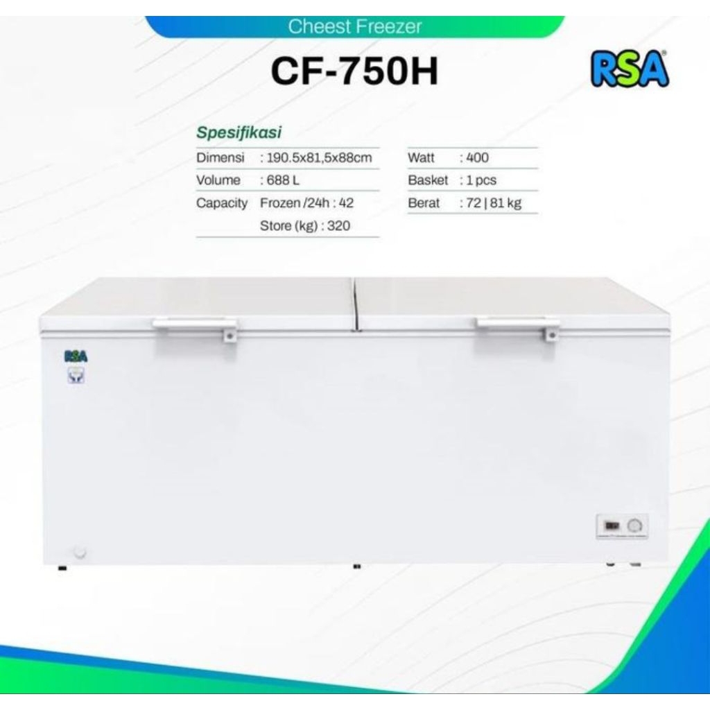 CHEST FREEZER RSA CF750 688liter