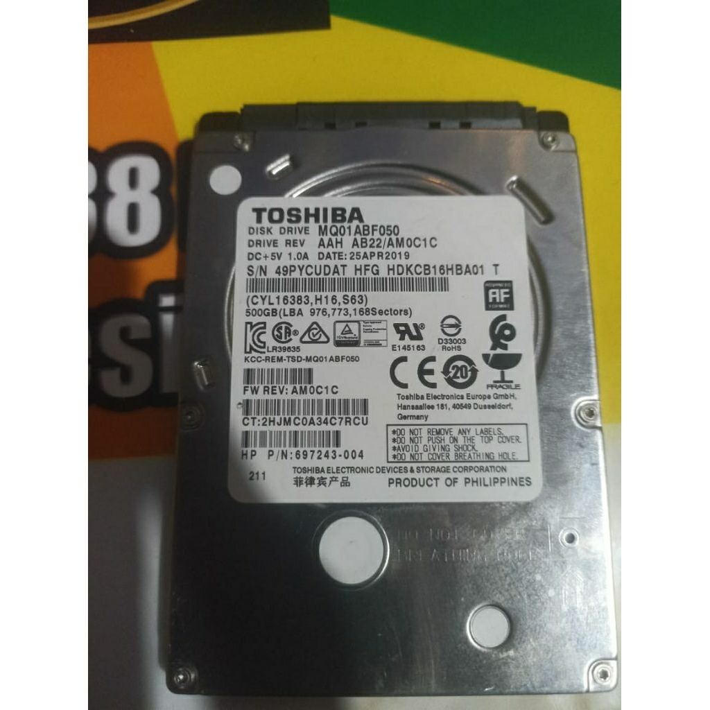 Hardisk 500GB 2,5 inch