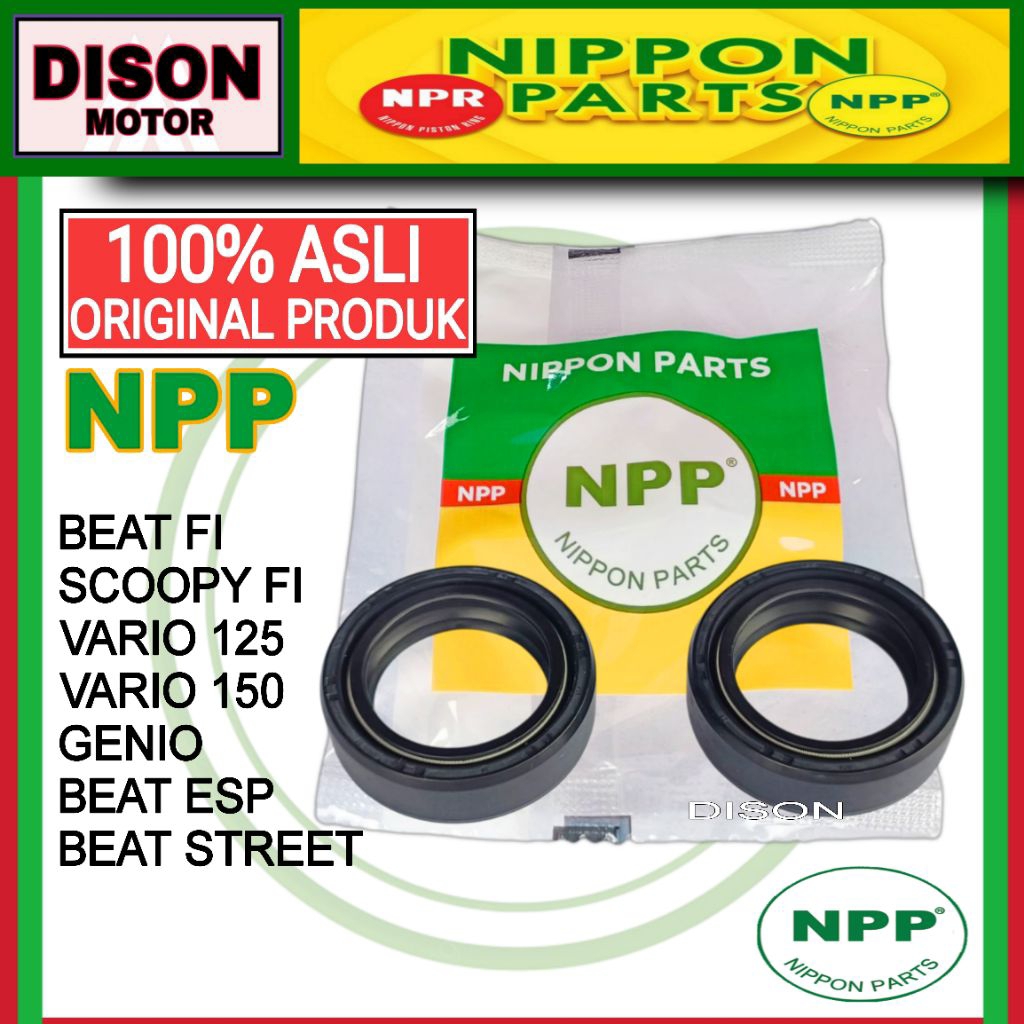 Sel seal shock depan NPP Beat fi esp Genio Vario 125 150 Beat LED original sil shock sil sok npp