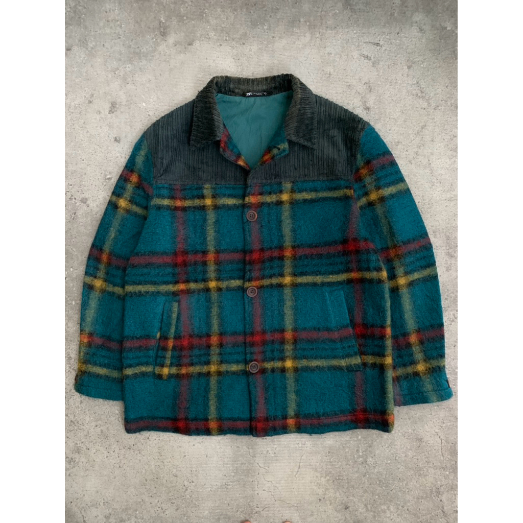 OUTER JAKET ZARA BAHAN WOLL MIX CORDUROY