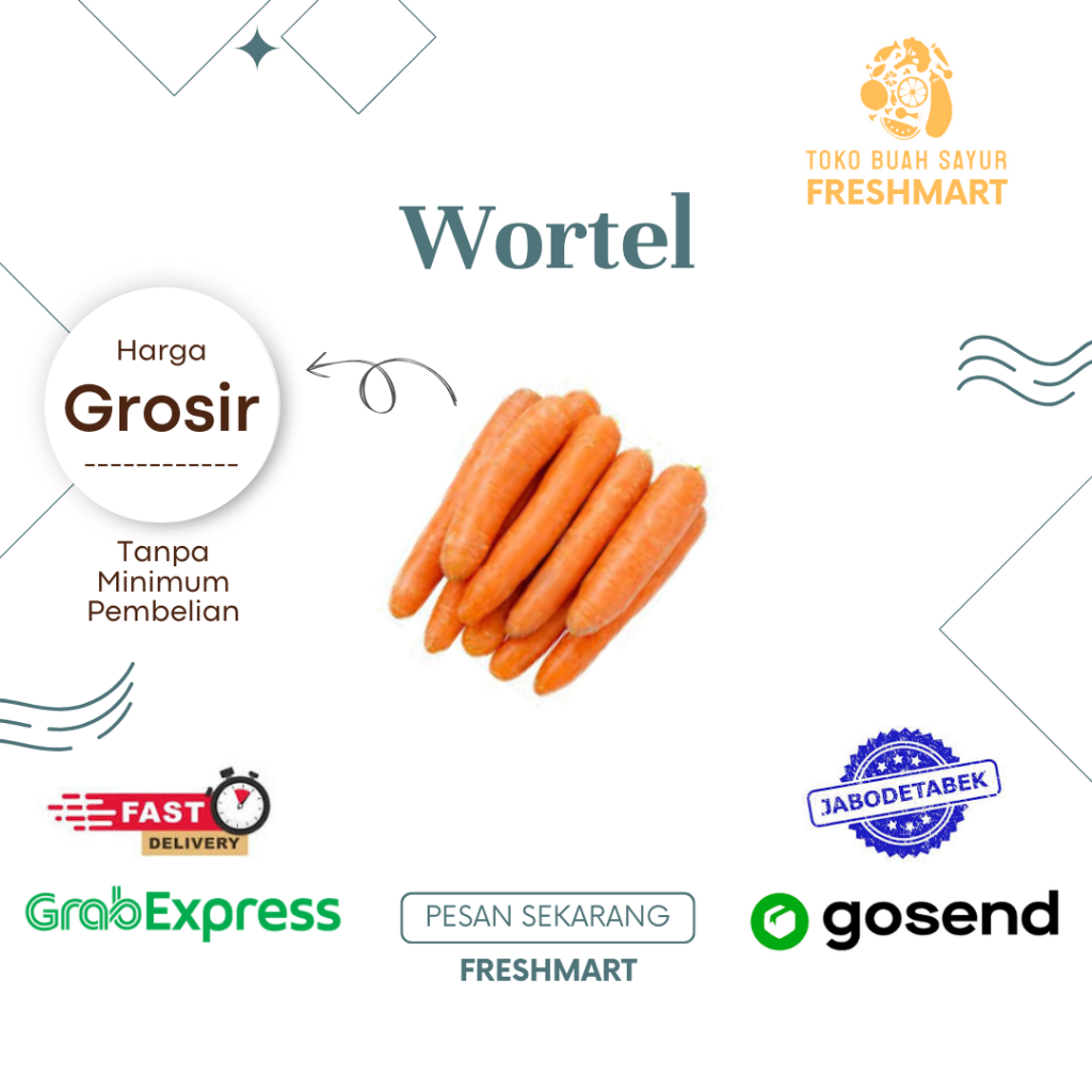 

Wortel Fresh 500 Gram Harga Murah
