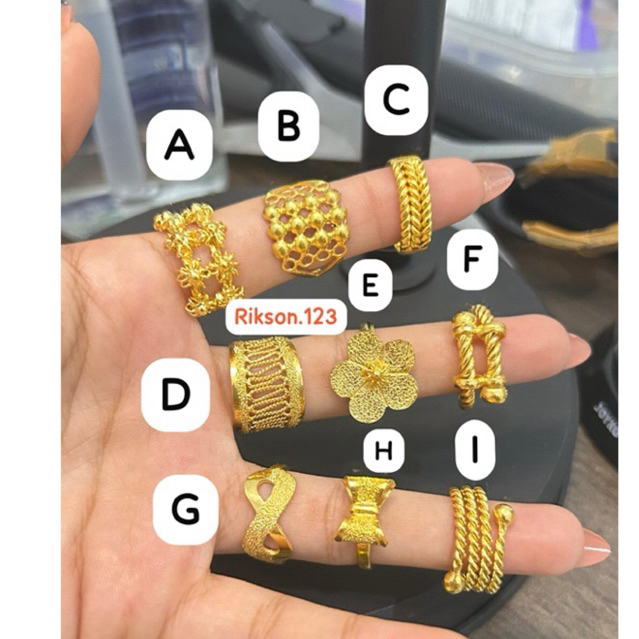 cincin replika emas London lapis emas 24k awet dan tahan lama persis seperti emas asli