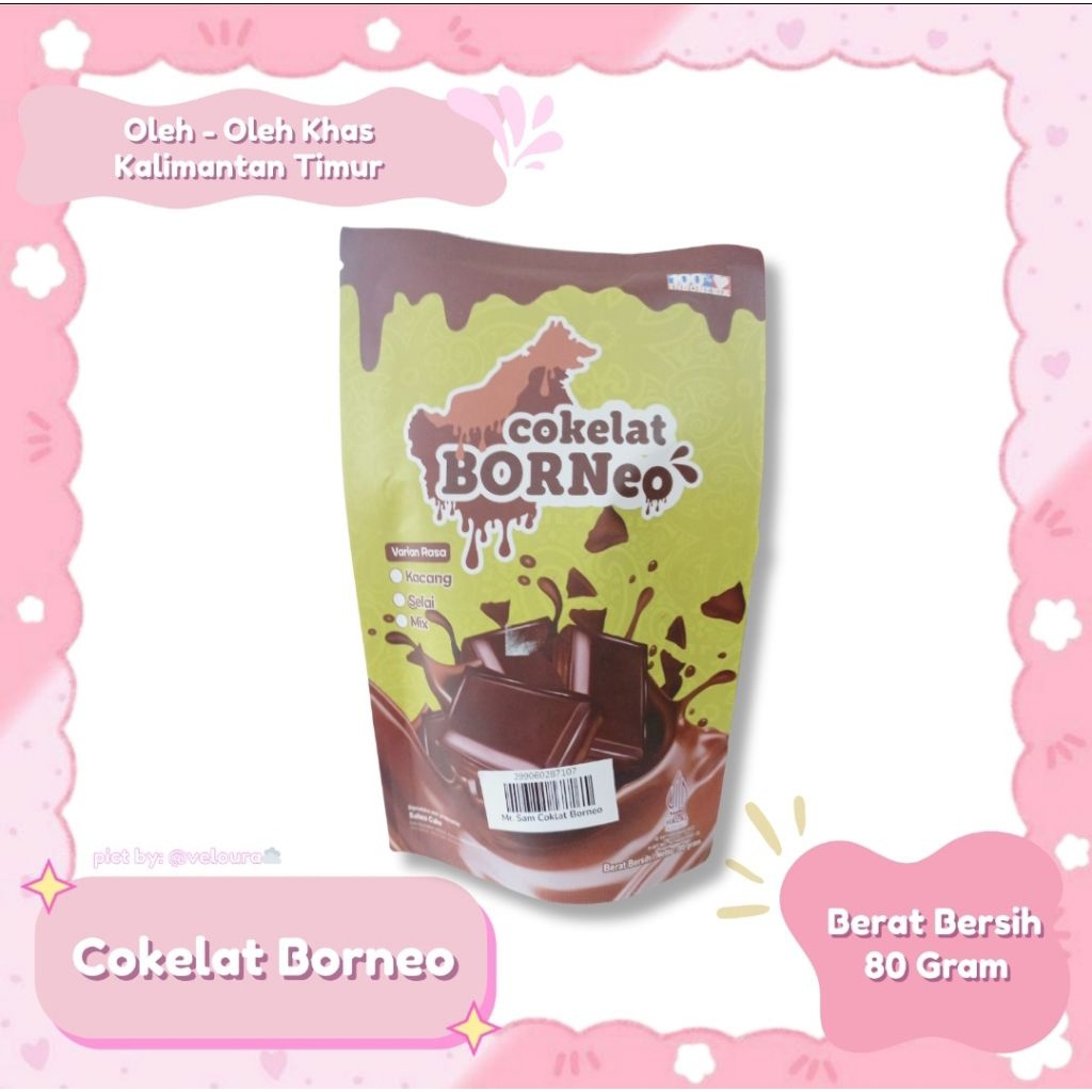 

Cokelat Borneo 80gr – Oleh-oleh Khas Kalimantan Timur | Varian Kacang, Selai, Mix