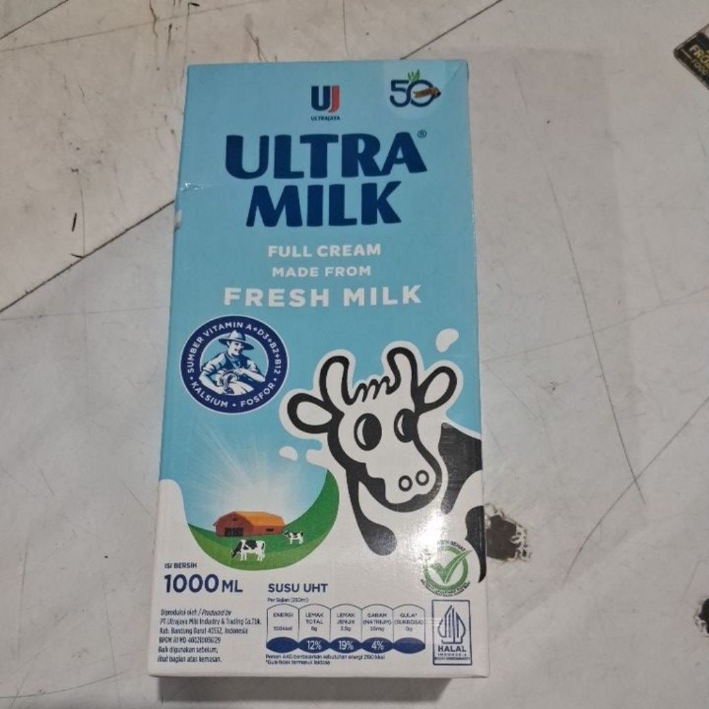 

Ultramilk susu full cream 1 liter