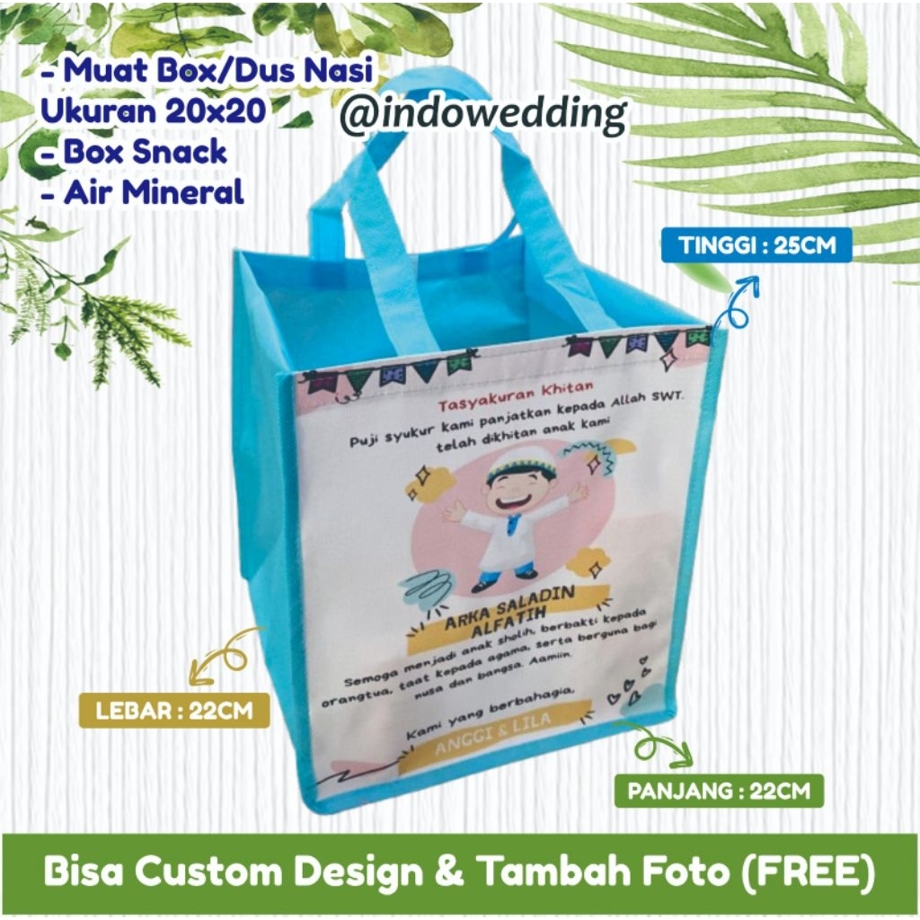 Tas Khitan Tas Walimatul Khitan Tas Berkat Khitanan Tas Tasyakuran Khitan Tas Jinjing Khitan Goodieb