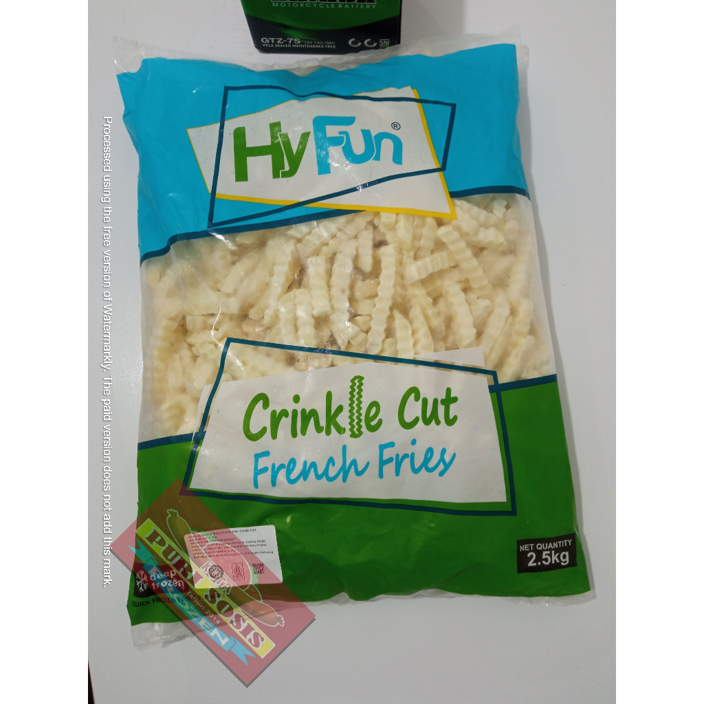 

French Fries Hyfun Crinkle cut 2.5 Kg