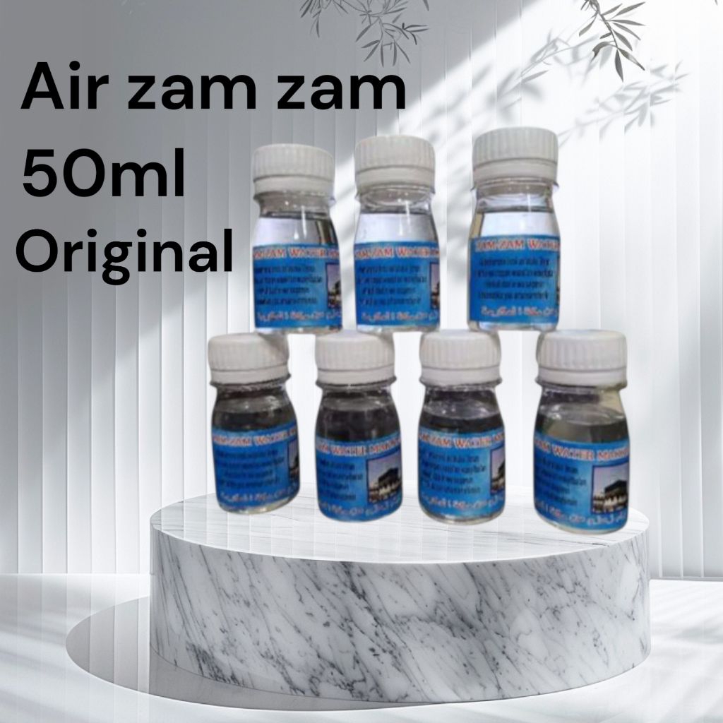 

Paket Air Zam Zam 50ml 25 pcs | Souvenir Oleh Oleh Haji&Umroh