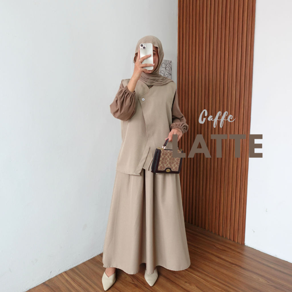 Stella Vest+Rok by tunicis (One set Setelan pakaian Vest + Rok) Fashion Wanita