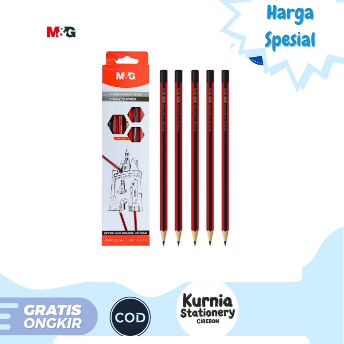 

M&G Pencil HB / Pensil Hexagonal HB AWP30897 (Satuan)