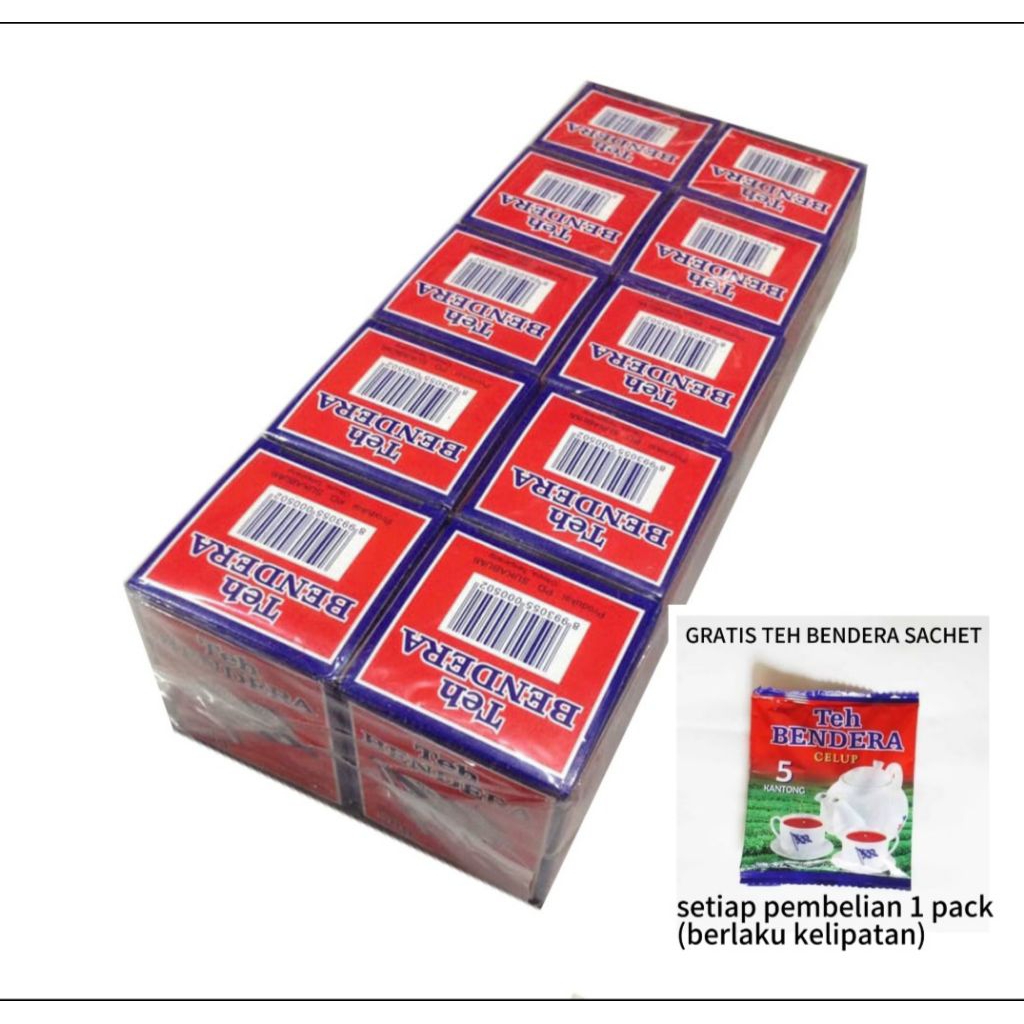 

TEH BENDERA BUBUK 1 PACK