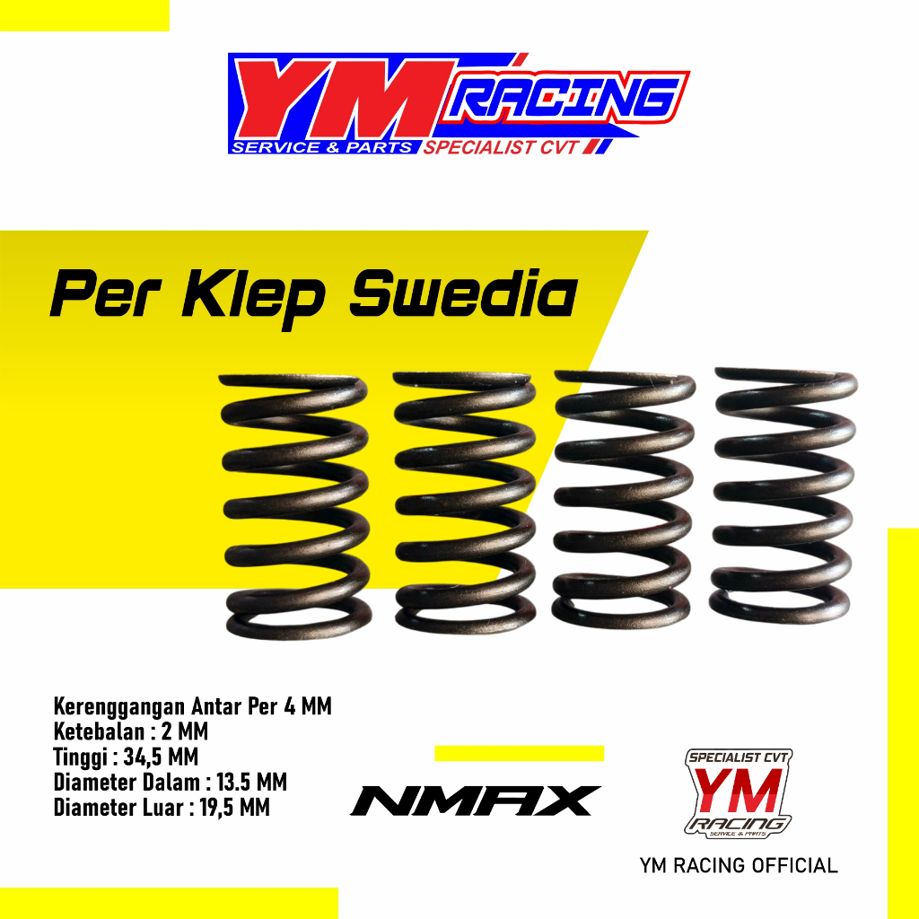 PER KLEP SWEDIA NMAX ISI 4 PCS 41 MM / PER KLEP SWEDIA AEROX [ PER KLEP SWEDIA LEXI | PER KLEP SWEDI