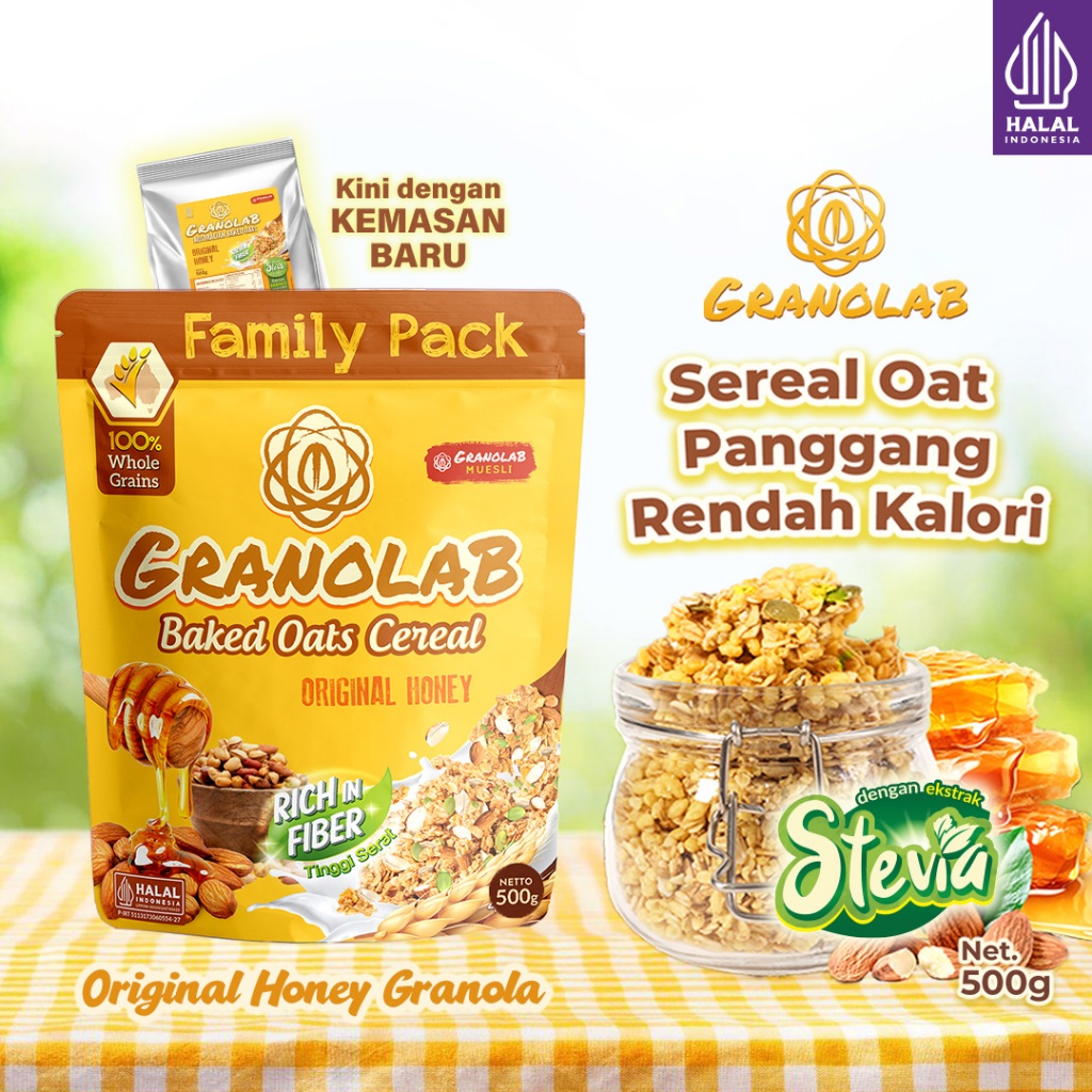 

Granola 500 gr Original Honey - Granolab Muesli