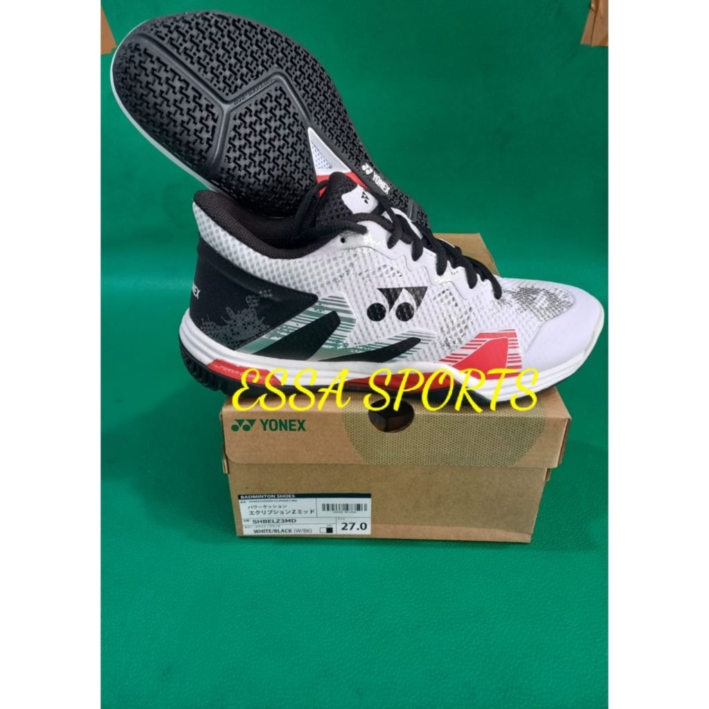SEPATU BADMINTON YONEX ECLIPSION Z3 MID CUT WHITE BLACK JP