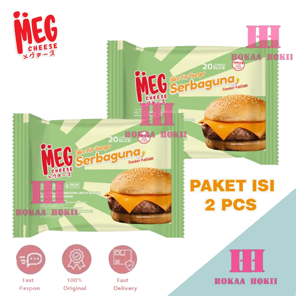 

MEG Keju Serbaguna Orange Slice Burger 20Slice - 2 pcs