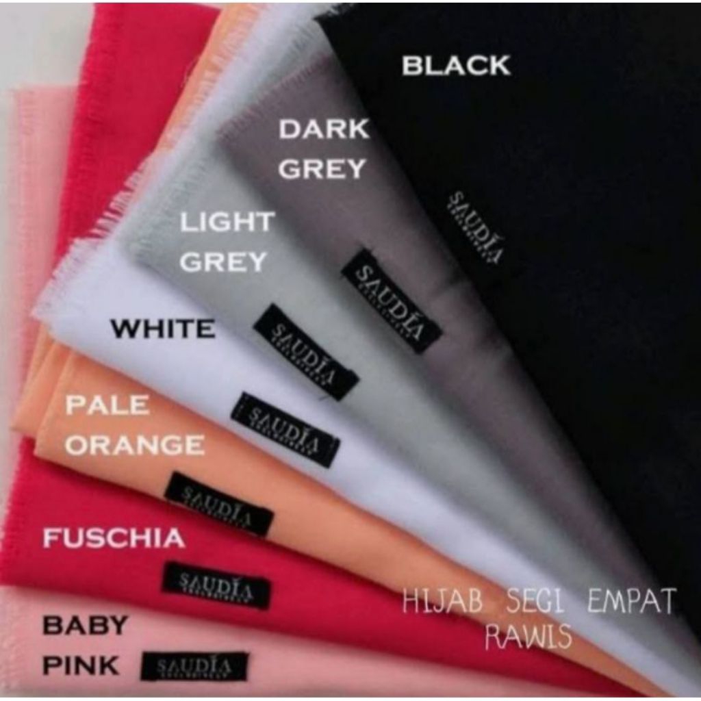 SEGI EMPAT SAUDIA RAWIS HITAM, PUTIH, DAN WARNA-WARNA (RANDOM)