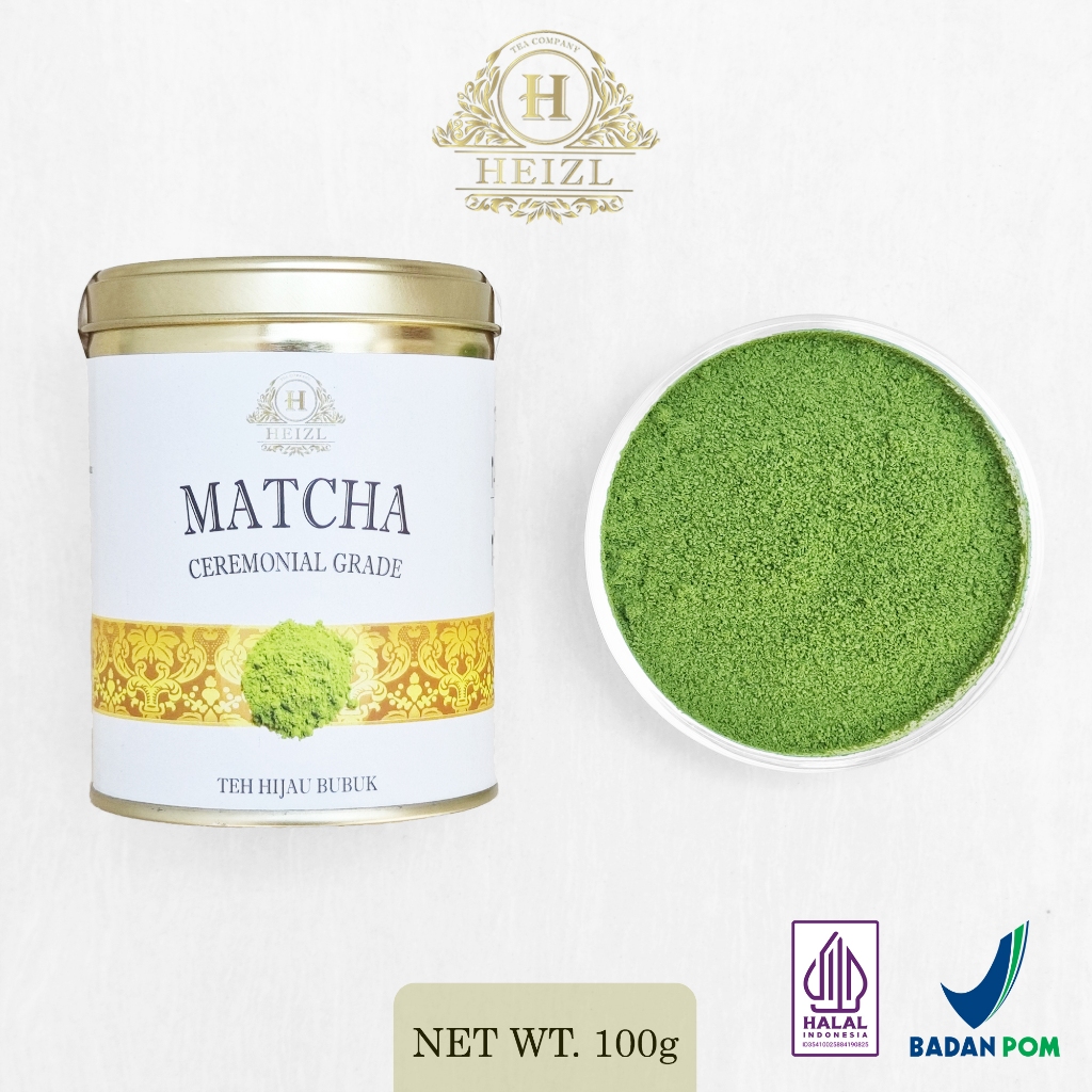 Bubuk Matcha Ceremonial Grade Jepang Asli 100 Gram untuk Minuman dan Kue