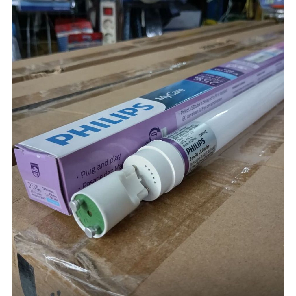 PHILIPS Lampu T8 Tube Light 1200mm Ecofit HO Plus 25W Lampu TL LED Neon Panjang 25 Watt 120cm