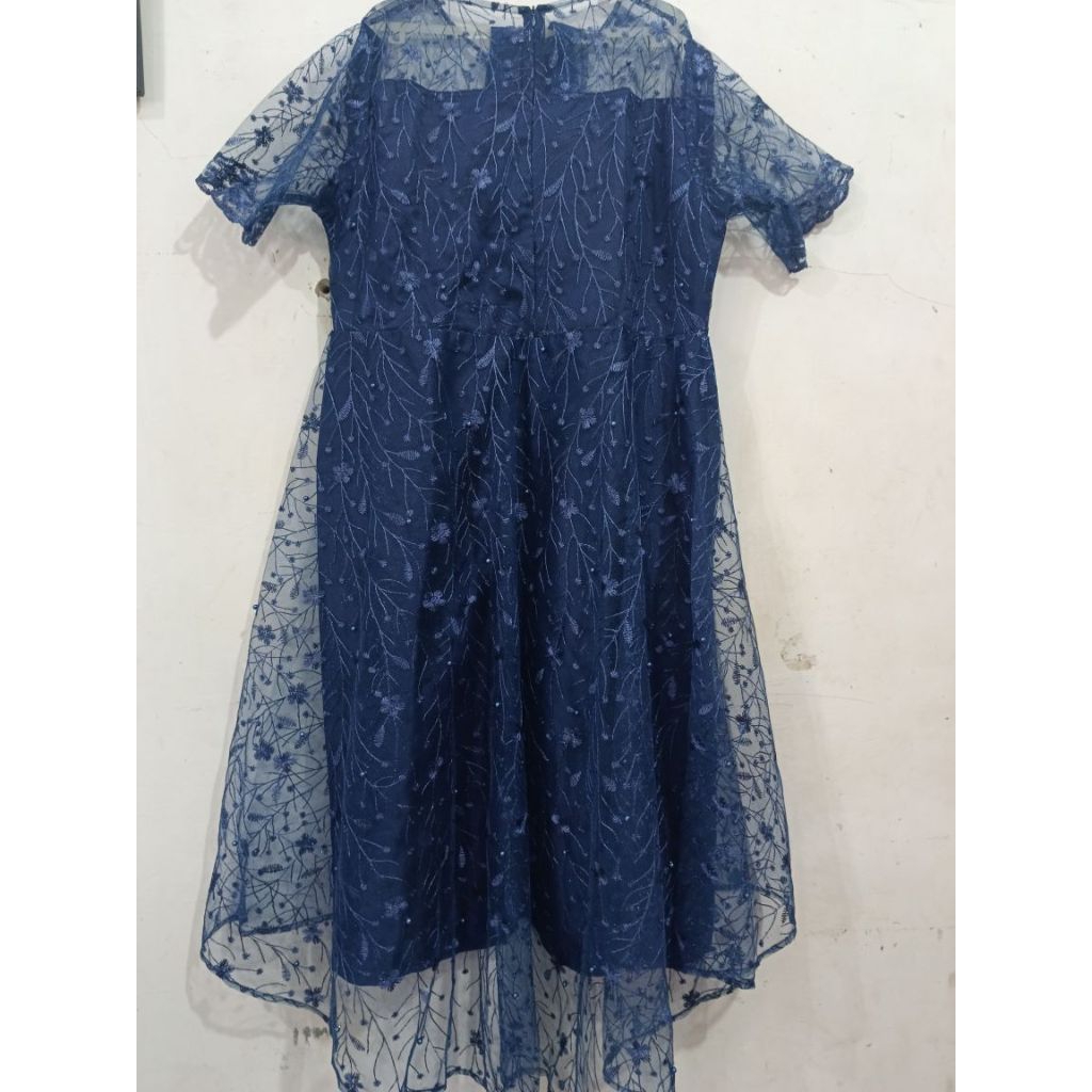 PRELOVED GAUN TILE NAVY