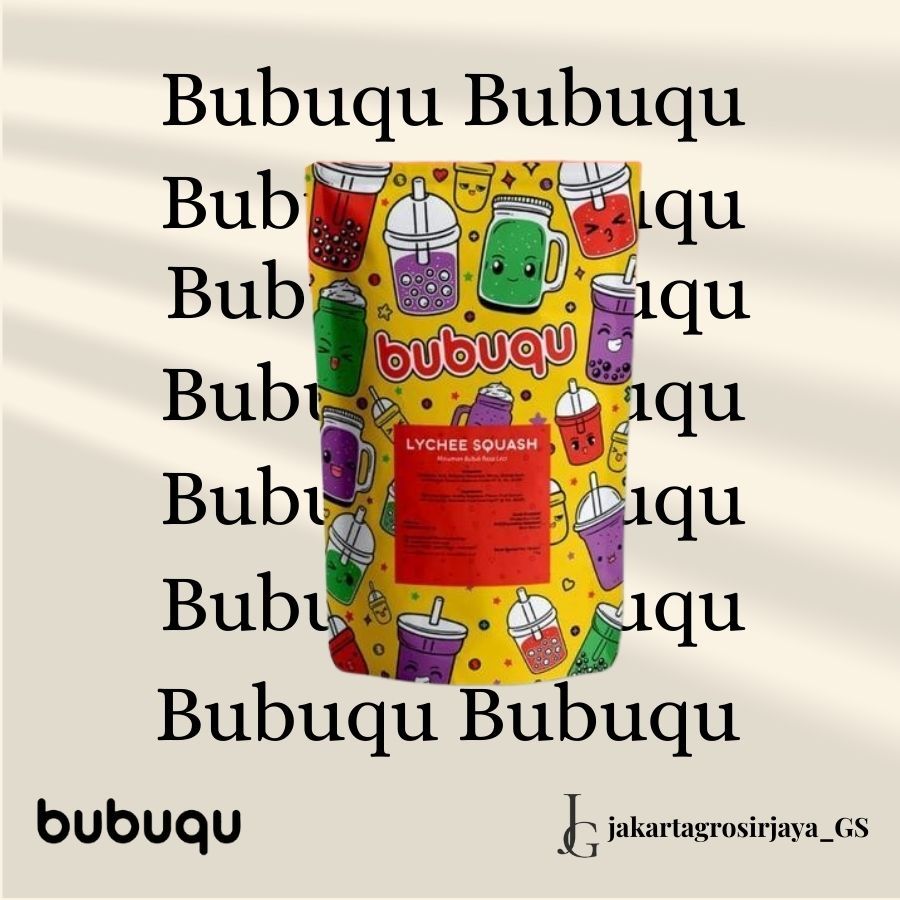 

Bubuqu Powder Drink Lychee Squash - Bubuk Minuman Buah Leci 1 Kg