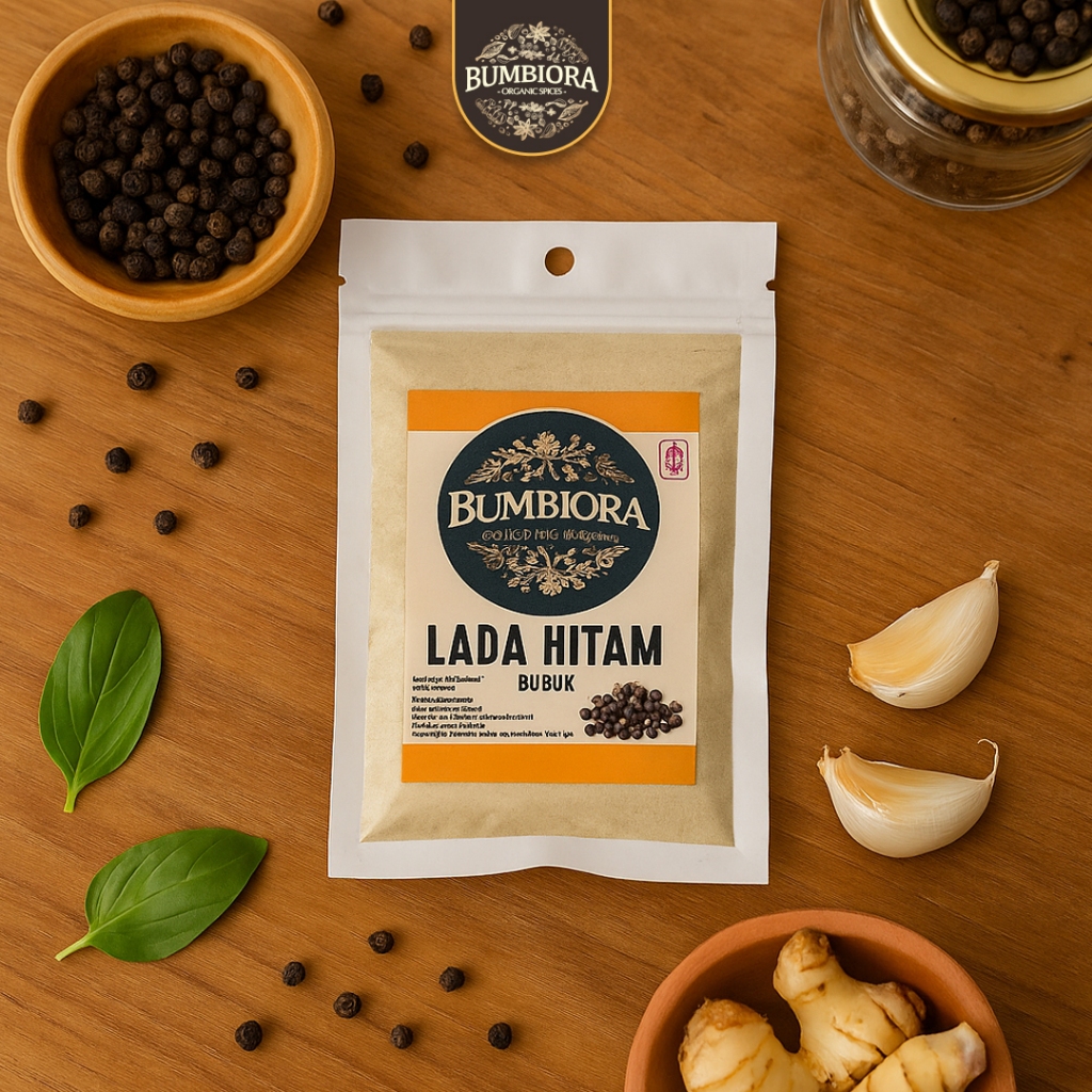 

Bumbiora - Lada Hitam Bubuk Murni Sachet | Blackpepper Powder Premium - 20 gr