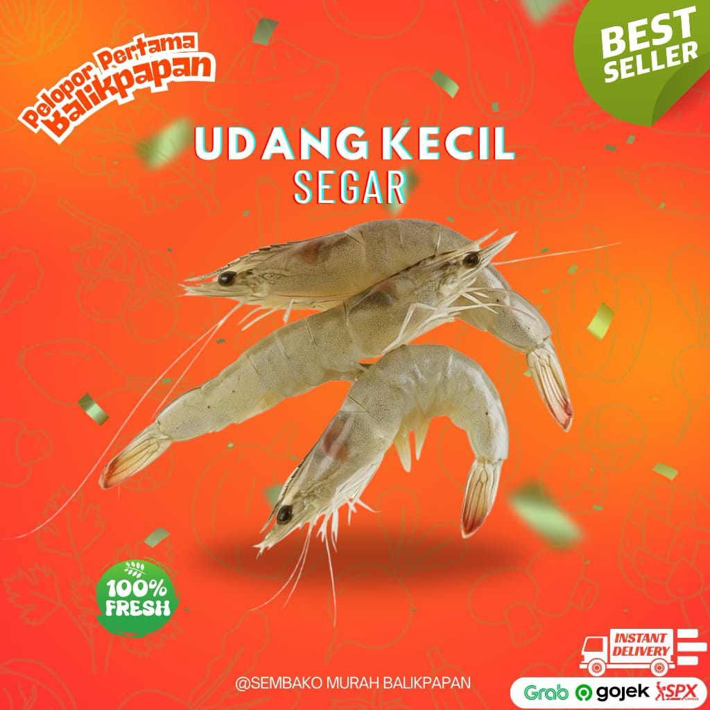 udang kecil 500gr (udang perkedel)